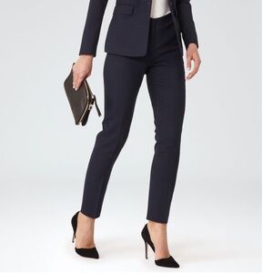 NWT REISS  Faulkner Slim Leg Wool Blend Trousers Size 10